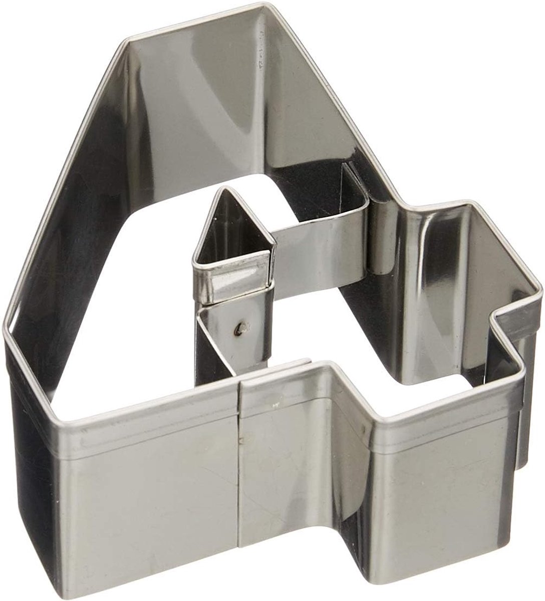 Nummer Koekjesvorm - Bakvorm Cijfer - Taart Decoratie - Vaatwasmachinebestendig - 65 cm - Zilver
