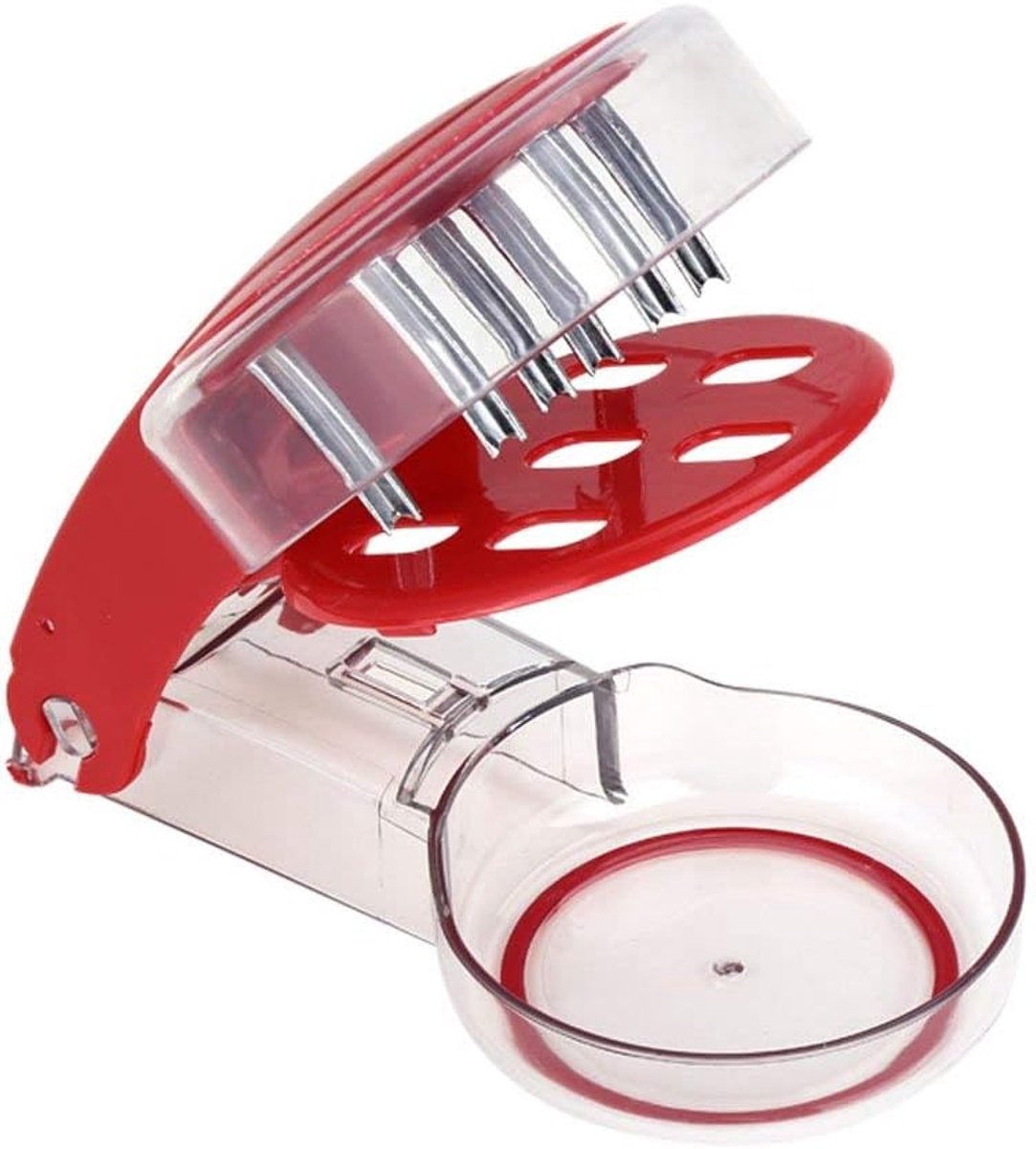 Kersenontpitter - Fruit ontpitter - Snel ontpitten - Efficiënt ontwerp - 19.5 cm - Rood