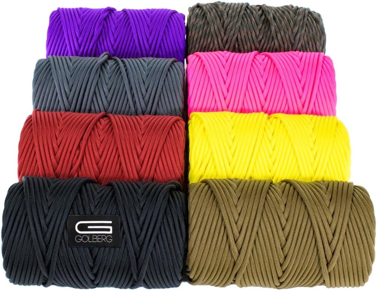 Paracord Touw - Stevig Koord - Buitenactiviteiten - Type IV 750 Lbs - 200 Voet - Keizerlijk Rood