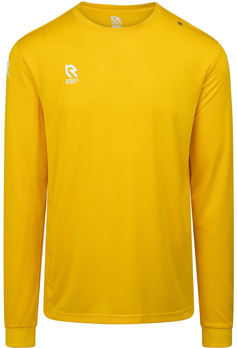 Robey Crossbar Voetbalshirt Lange Mouw Heren - Geel | Maat: XL