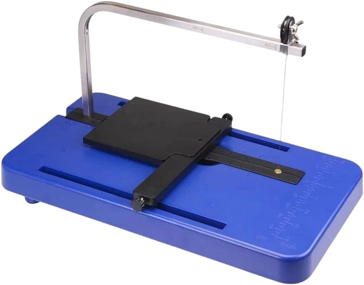 Tafelsnijmachine - Piepschuimsnijder - Hobby Modelbouw - Instelbare Hoek - 7 Inch - Blauw Zwart