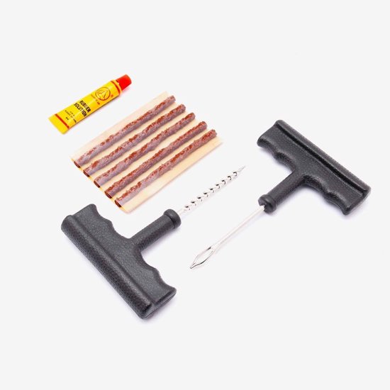 Bandenreparatieset - Tubeless Kit - Onderweg Repareren - Compleet Inclusief CO2 - Compact Formaat van Merkloos — afbeelding 4