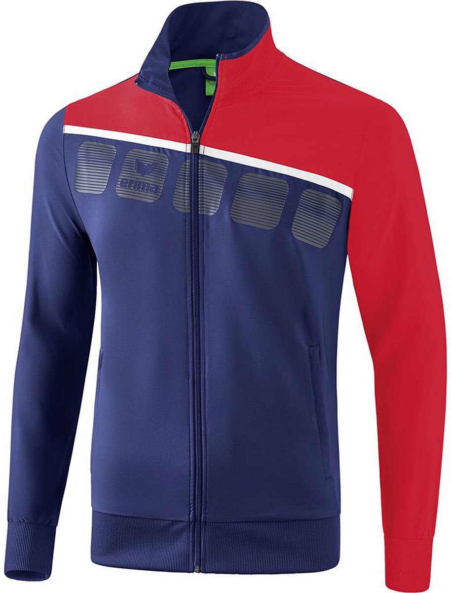 Erima 5-C Presentatiejack Kinderen - New Navy / Rood / Wit | Maat: 164