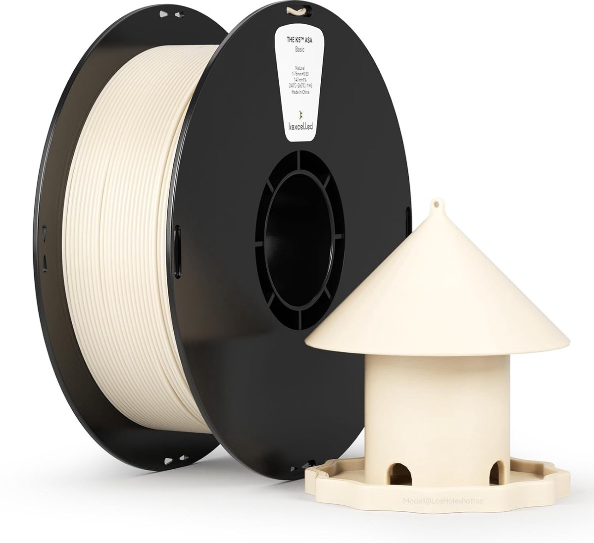 3D Printer Filament - ASA Draad - Buitenonderdelen Printen - Weerbestendig Anti-UV - 175mm 1kg - Natuurlijk