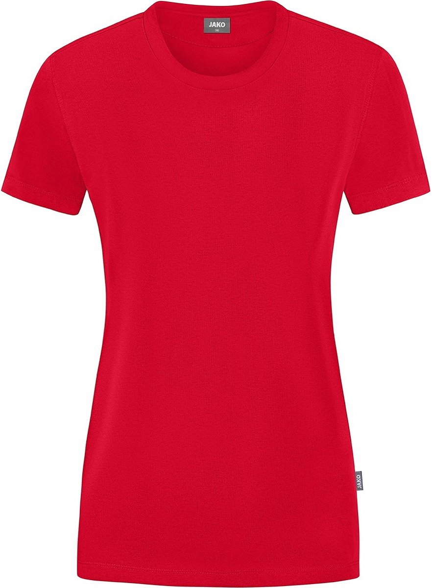 882x1200.jpg Jako Doubletex T-Shirt Dames - Rood | Maat: 34 - Afbeelding 1