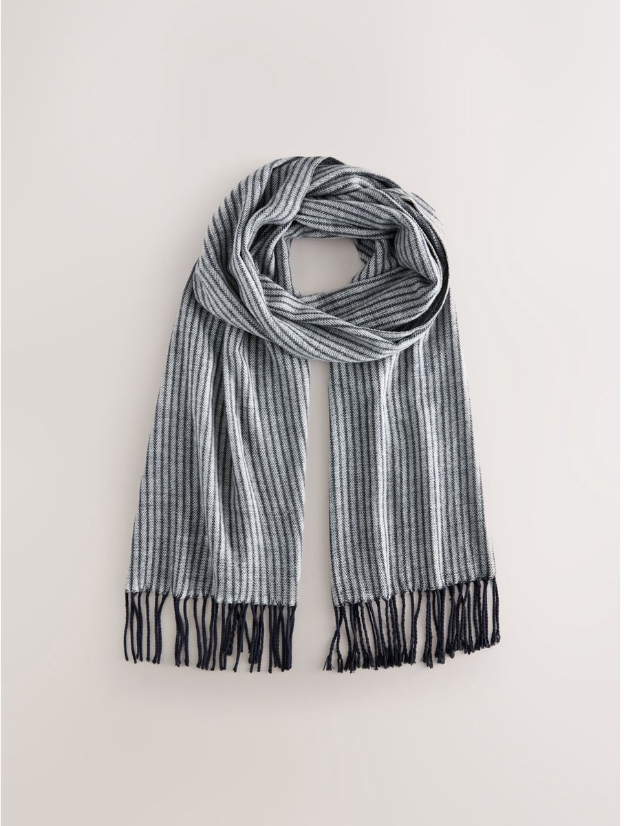 Next - Heren - Geweven sjaal - Blauw