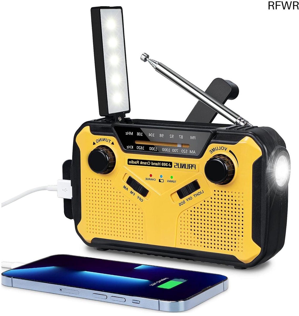 Noodradio Solar - Opwindbare Radio - Draagbare Radio - kamperen