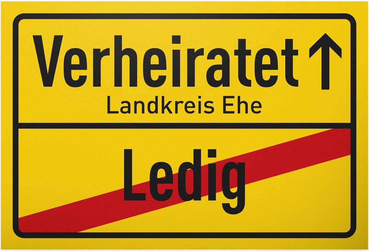 Plaatsnaambord Kunststof - Bruiloft Decoratie - Feest Accessoire - Uniek Ontwerp - 30 x 20 cm - Geel