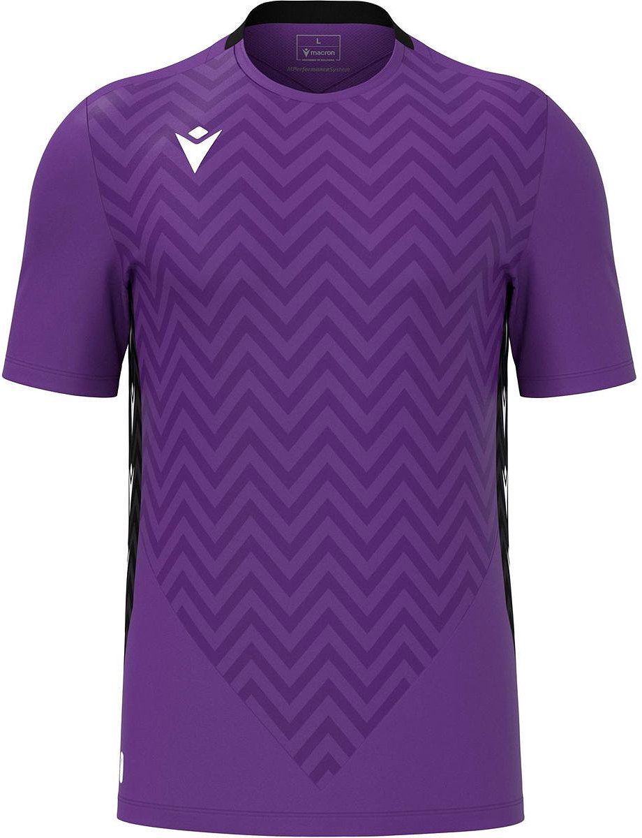 Macron Scorpio Keepershirt Korte Mouw Kinderen - Paars / Zwart | Maat: 9-10 Y