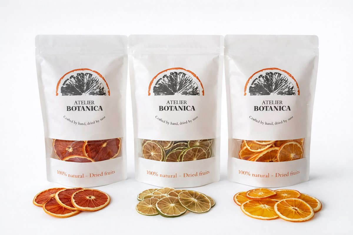 Gedroogde grapefruit, limoen en sinaasappel schijfjes 3 x 100g – cocktail en mocktail garnering, thee infusions, decoratie