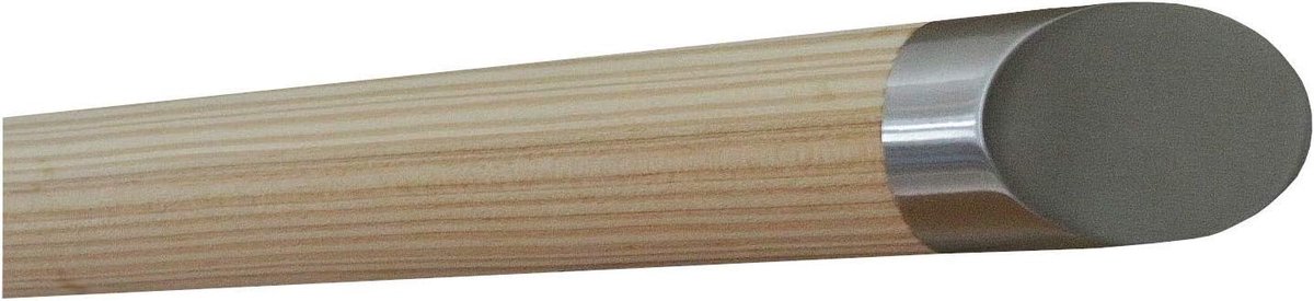 Lariks Leuning - Houten Handgreep - Trap Veiligheid - Montageklaar Onbehandeld - 42mm Diameter 170cm - Schuin Eindstuk