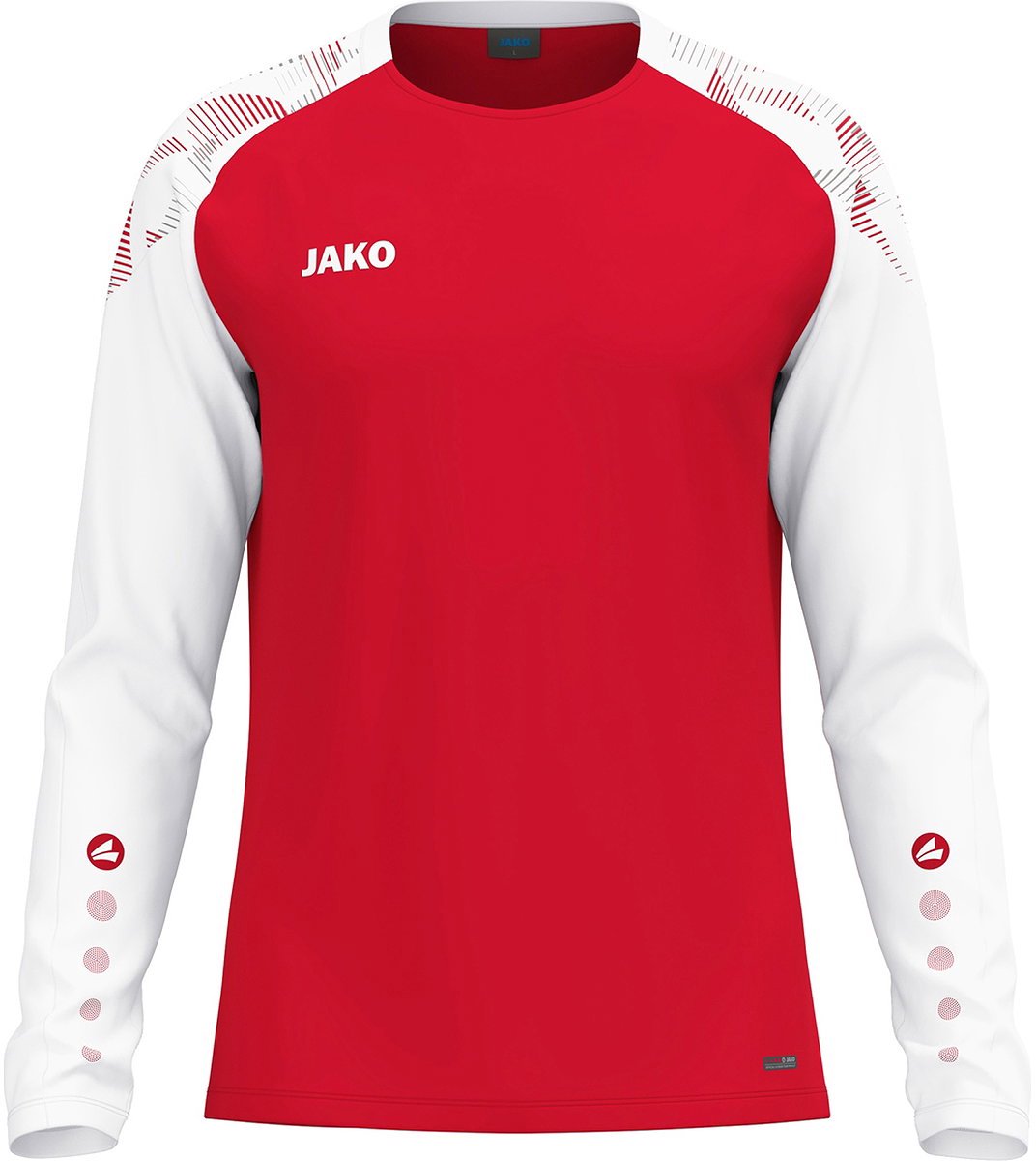 Jako Sonic Longsleeve Heren - Rood / Wit | Maat: L