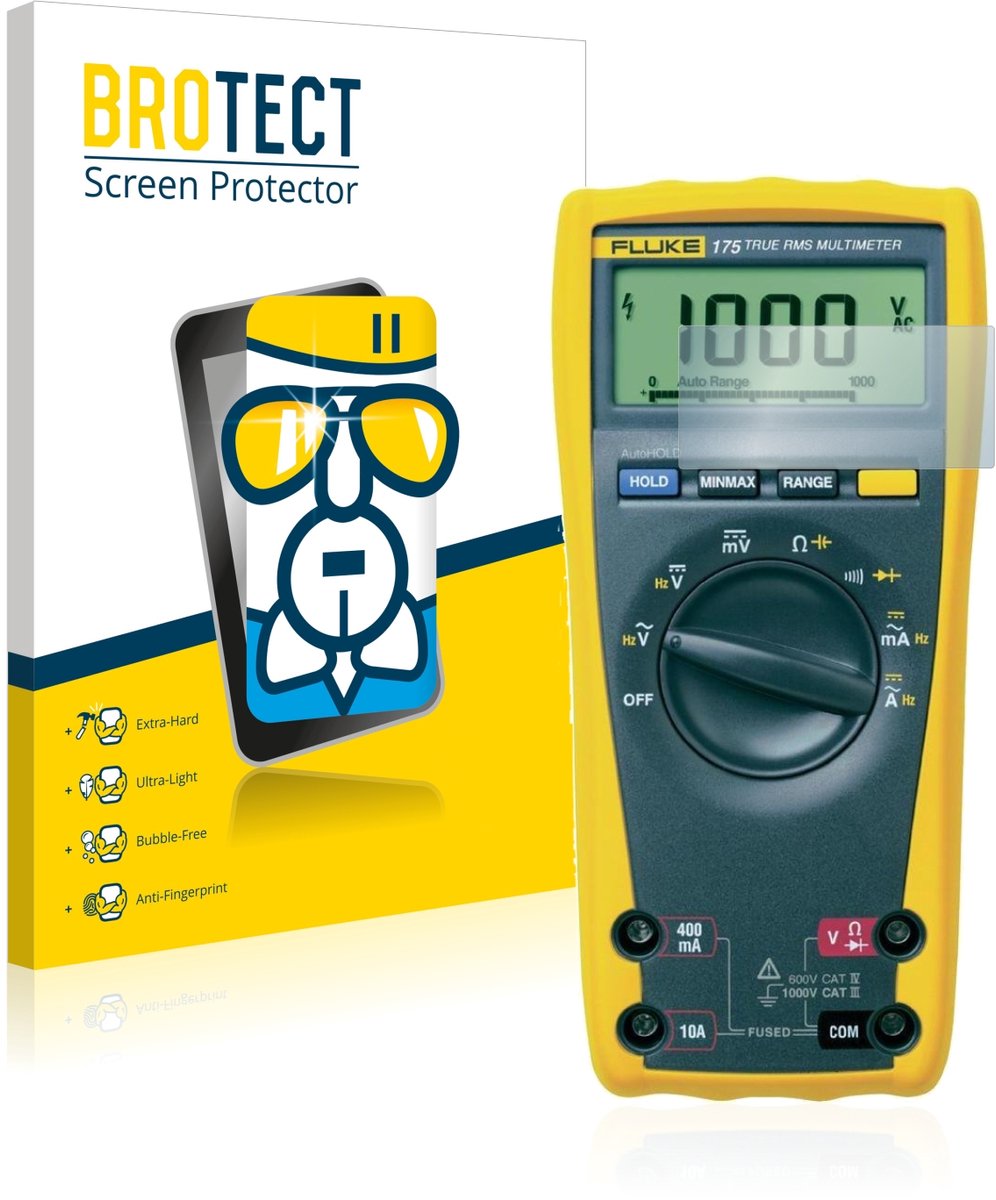 Screenprotector voor Fluke MultiMeter 175/ 179 Beschermglas transparant
