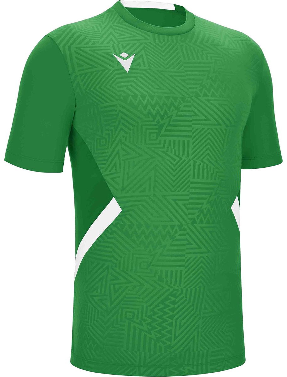 Macron Victory Shedir Shirt Korte Mouw Heren - Groen / Wit | Maat: XXL