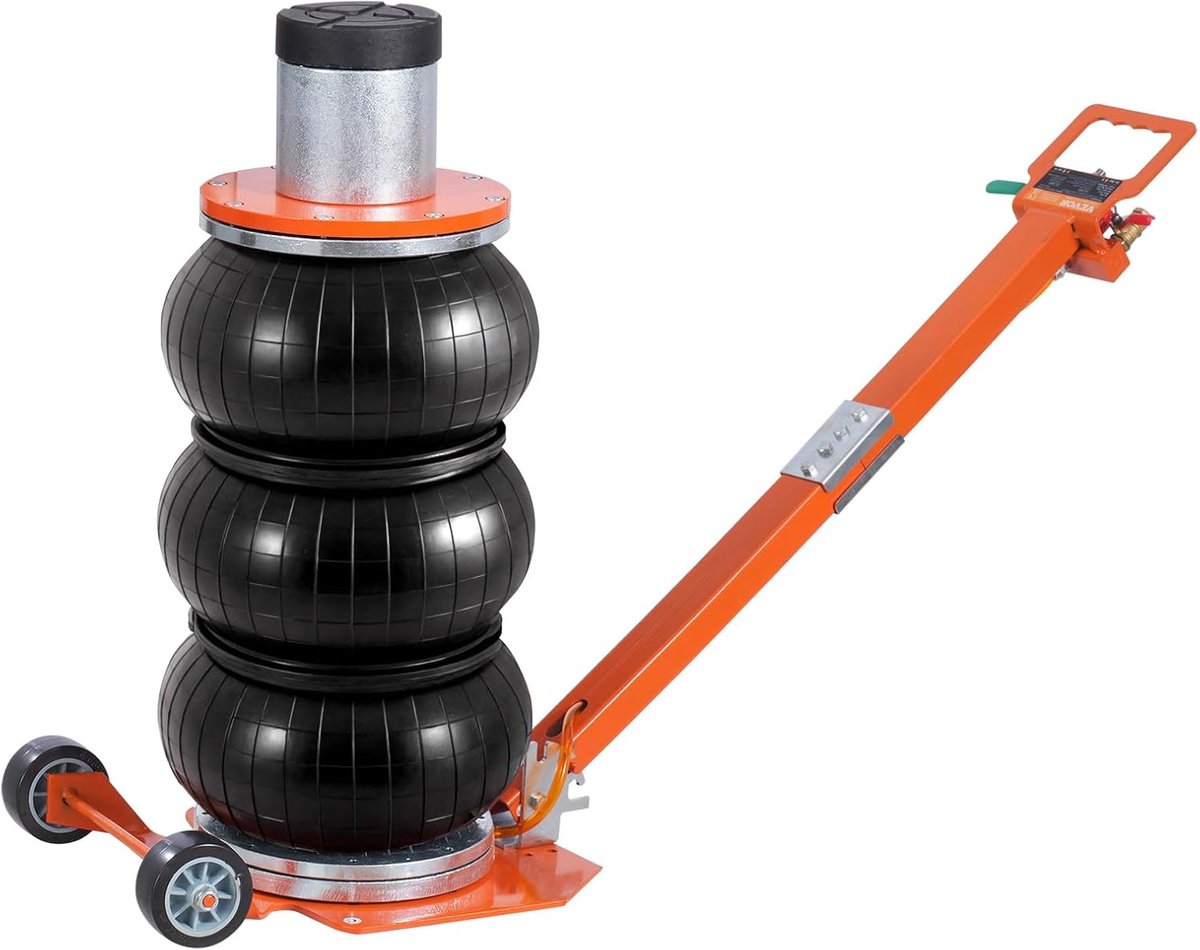Pneumatische Krik - Lucht Hefkussen - Voertuig Heffen - Verstelbare Handgreep - 3 Ton 54cm - Oranje