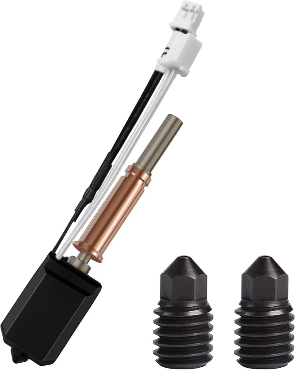 Hotend Kit - Extruder Onderdeel - 3D Printen - Gehard Stalen Mondstuk - 04 mm