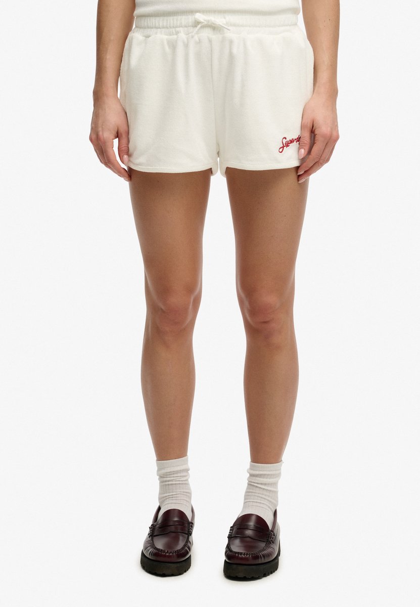 Superdry Heritage Terry Shorts Dames Korte broeken Creme