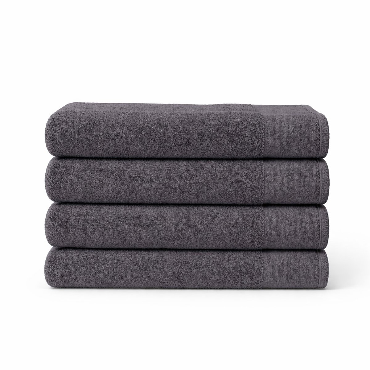 Saphira FRESH Handdoeken – 90x180 cm – Set van 4 – Antraciet – 100% Katoen – Ultra Zacht – Hoog Absorptievermogen – Sneldrogend – Hotelkwaliteit