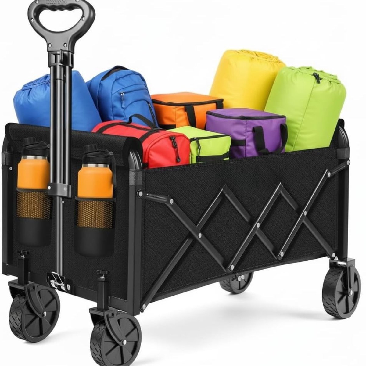 RONN® Bolderkap Opvouwbaar Luchtbanden - Bolderkar - Bolderkar Opvouwbaar - Zwart - 75cm x 44cm x 95cm