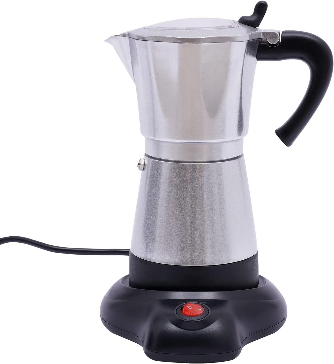 Espressokoker - Koffiezetapparaat - Thuis Koffie Maken - 360 Graden Draaibaar - 102 x 195 cm - Zilver