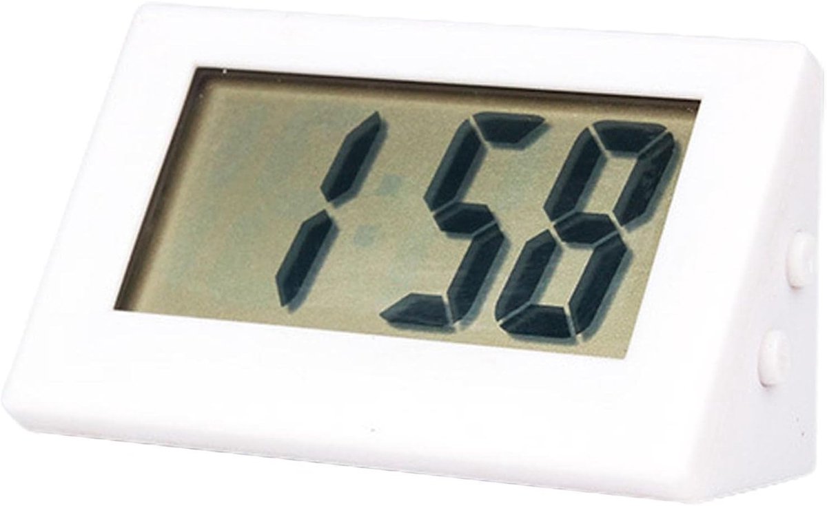 Bureau Klok - Digitale Klok - Tijd Weergeven - Helder Cijfer Display - Compact Formaat