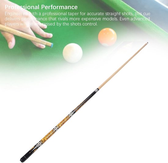 Biljartkeu - Poolstok Keu - Biljart Spelen - Tweedelige Constructie - 13mm Tip - Esdoornhout — afbeelding 2
