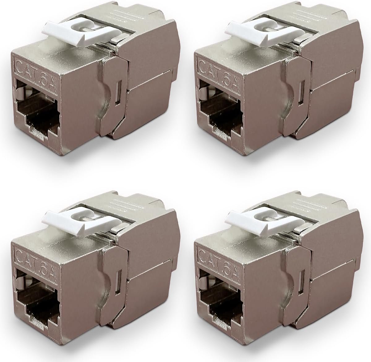 RJ45 Connectoren - Netwerk Connectoren - Snelle Netwerk Installatie - Gereedschapsloze Montage - Cat6a FTP - Metaal