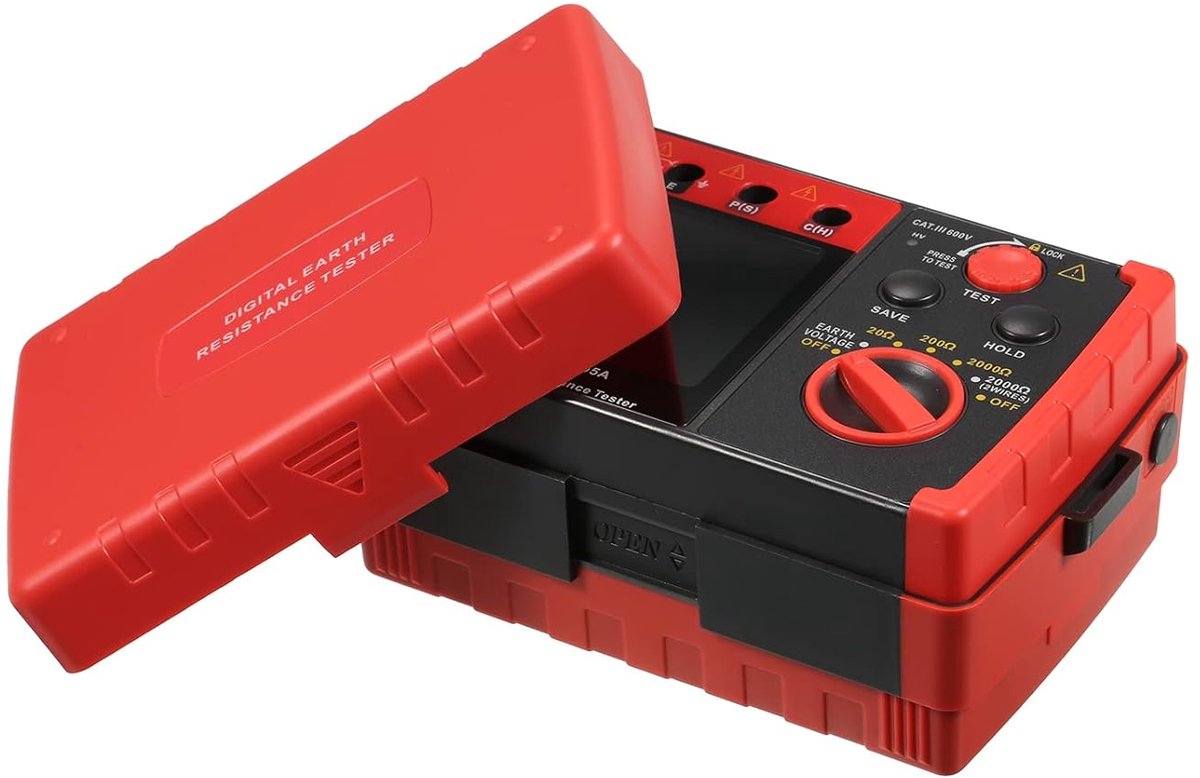 Aardweerstandstester - Aardingstester Megohmmeter - Elektrische Veiligheid - Precisie Meting - 2000 Ohm