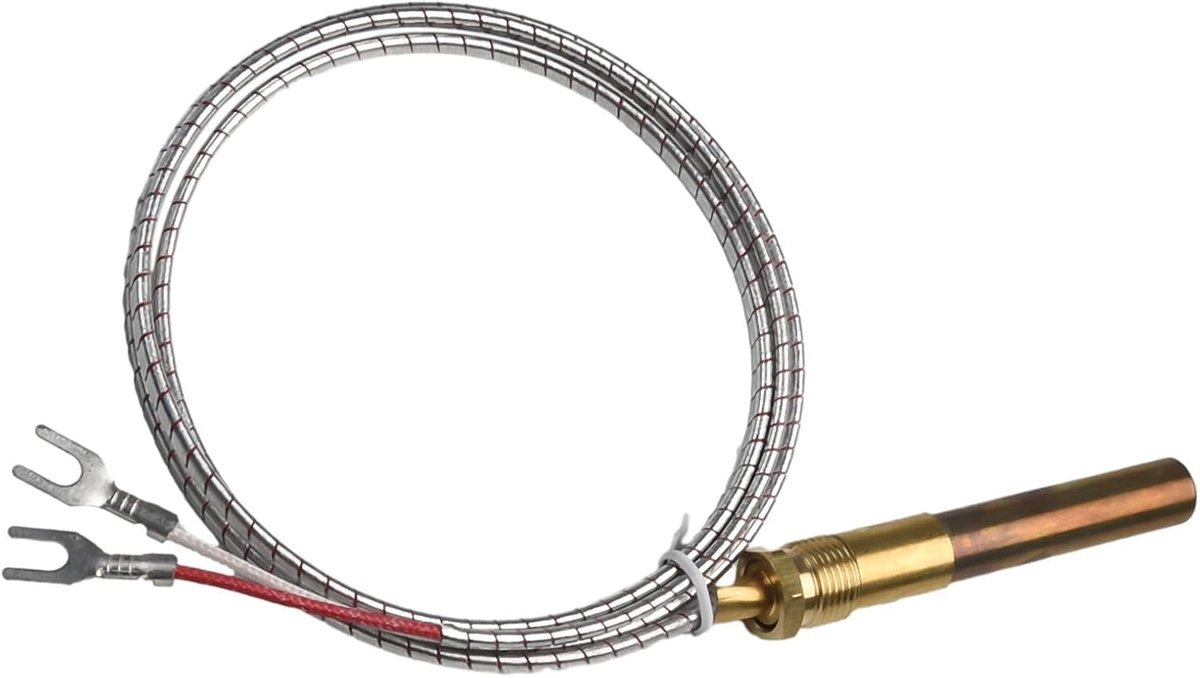Thermopile - Vlamdetector - Gasapparaat Reparatie - Met Body Constructie - 24 Inch - Zilverkleurig