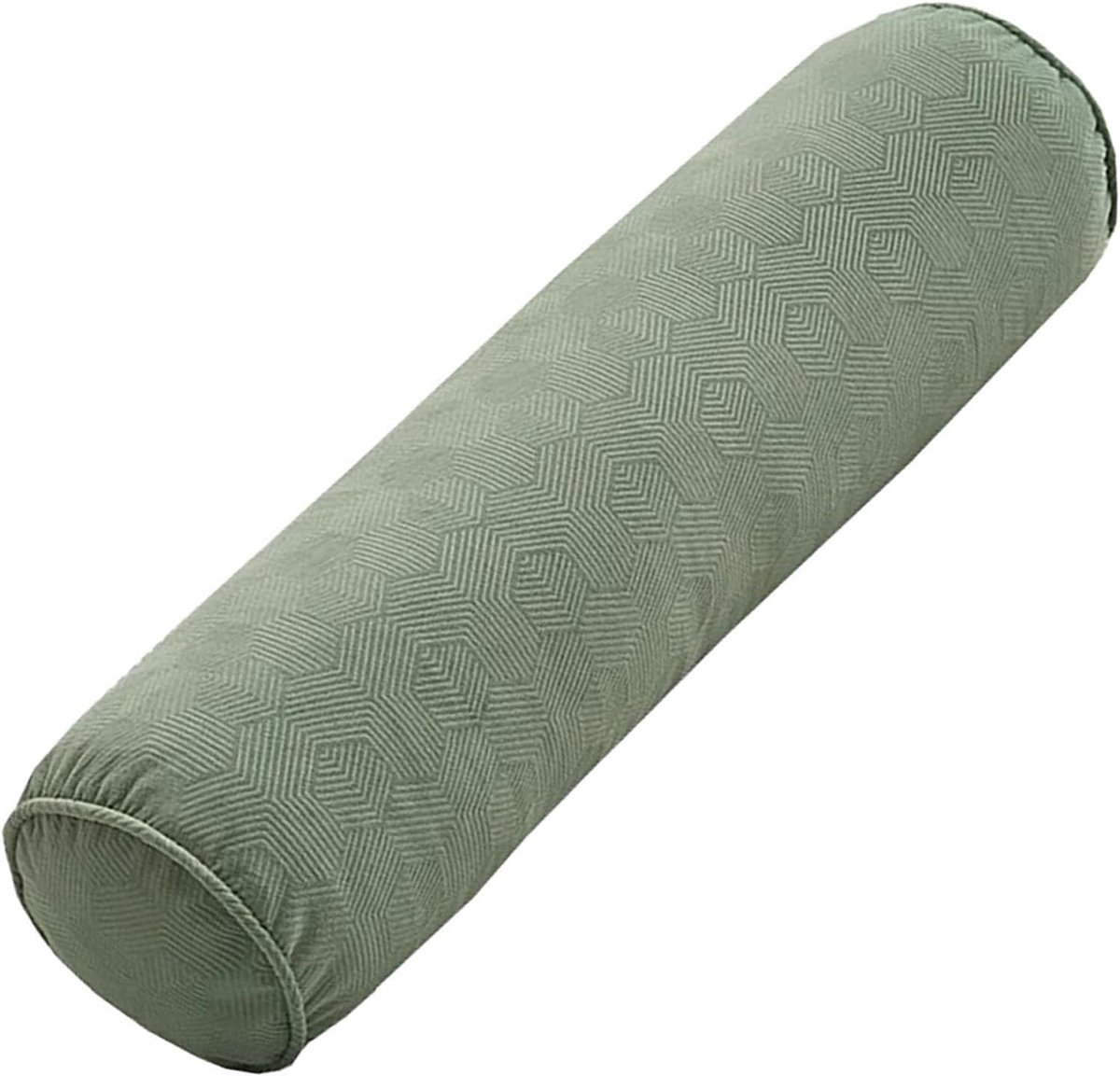 Cilindrisch Kussen - Rolkussen Neksteun - Comfortabele Ontspanning - Afneembare Hoes - 20 x 80 cm - Groen