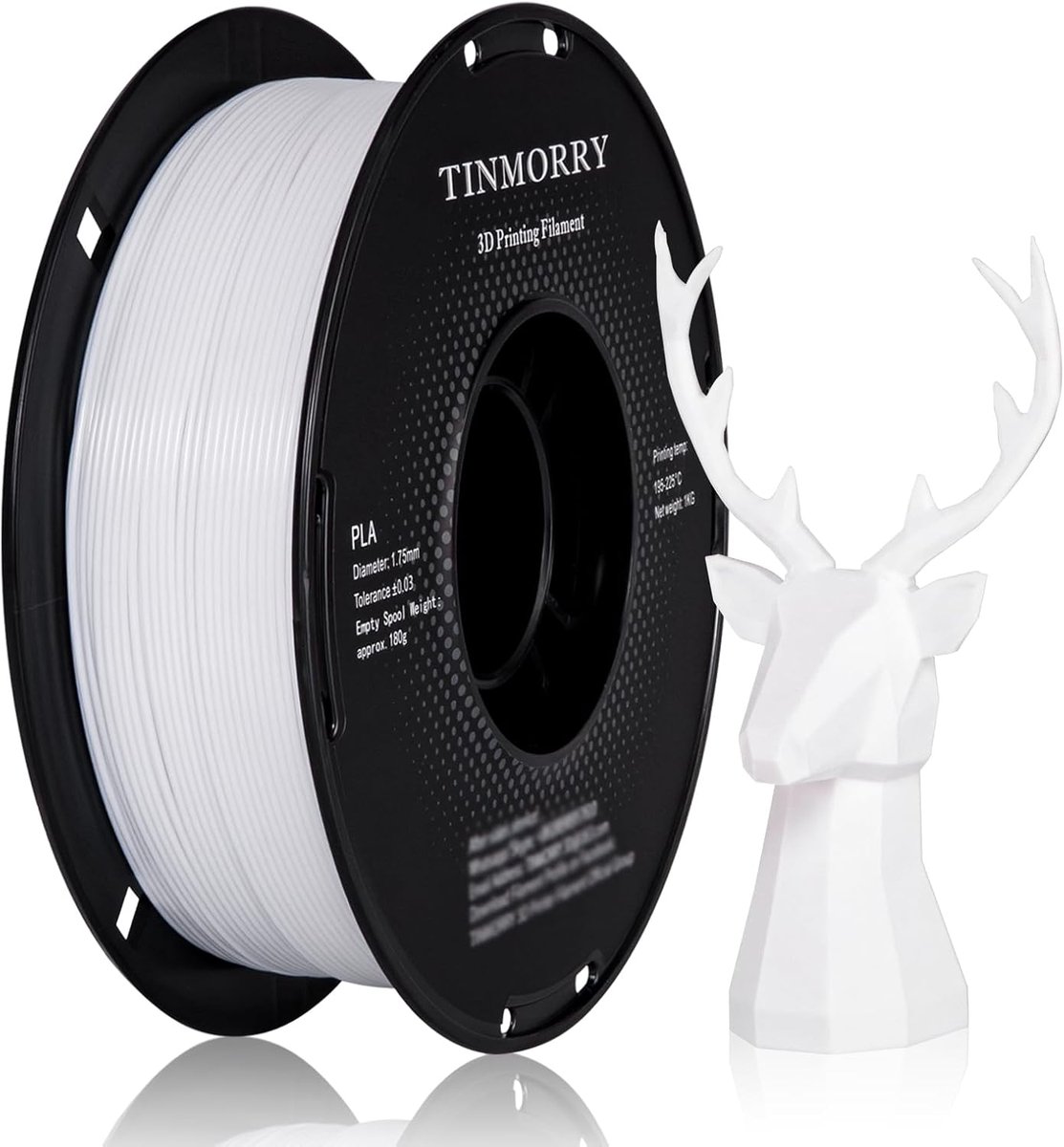3D Print Filament - PLA Draad - Snel Printen - Hoge Printsnelheid - 1.75mm Diameter - Wit