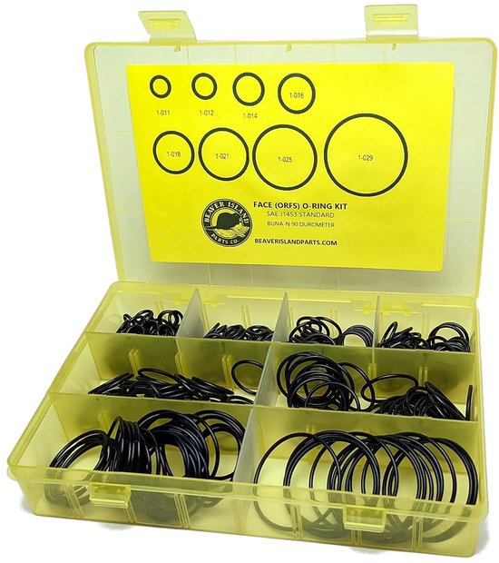 O-Ring Kit - Hydraulische Afdichtingen - Leiding Reparatie - 155 Stuks Inclusief Maten - Buna-N 90 Durometer — afbeelding 3