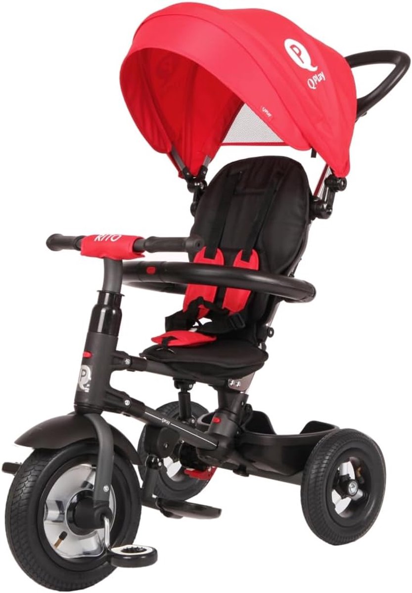 Driewieler - Loopfiets - Buiten spelen - Stalen frame - 90 x 49 x 93 cm - Staalrood