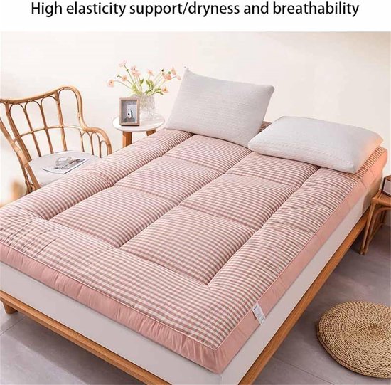 Opvouwbare Matras - Japanse Vloerbed - Flexibel Slapen - 8 cm Dik - 120 x 200 cm - Grijs Blauw — afbeelding 3