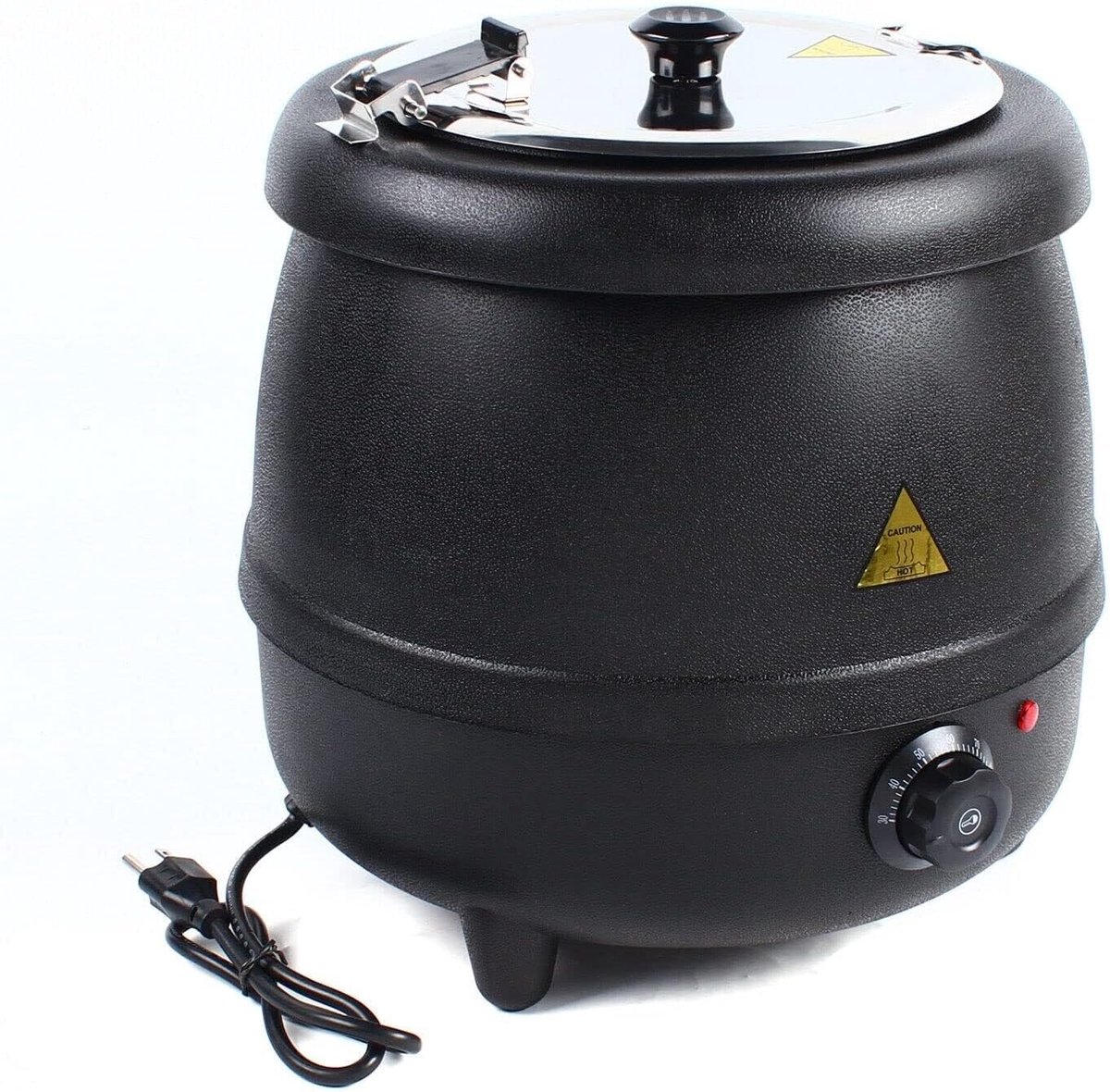 Soepketel Verwarmer - Buffet Ketel - Horeca Gebruik - Grote Capaciteit - 10 Liter - Zilver