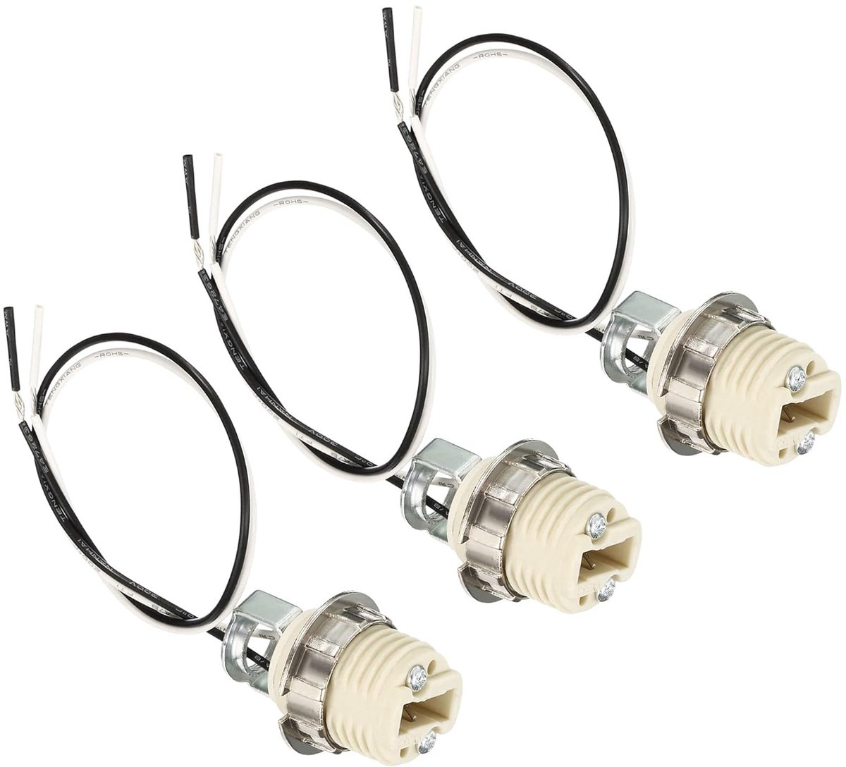 Lampvoet Kit - G9 Fitting - Lamp Vervanging - Keramiek Hittebestendig - 10 Inch Draad - Wit