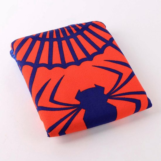 Spiderman Poncho - Kinder Strandponcho - Rood/Blauw - Polyester - Jongens van Merkloos — afbeelding 5