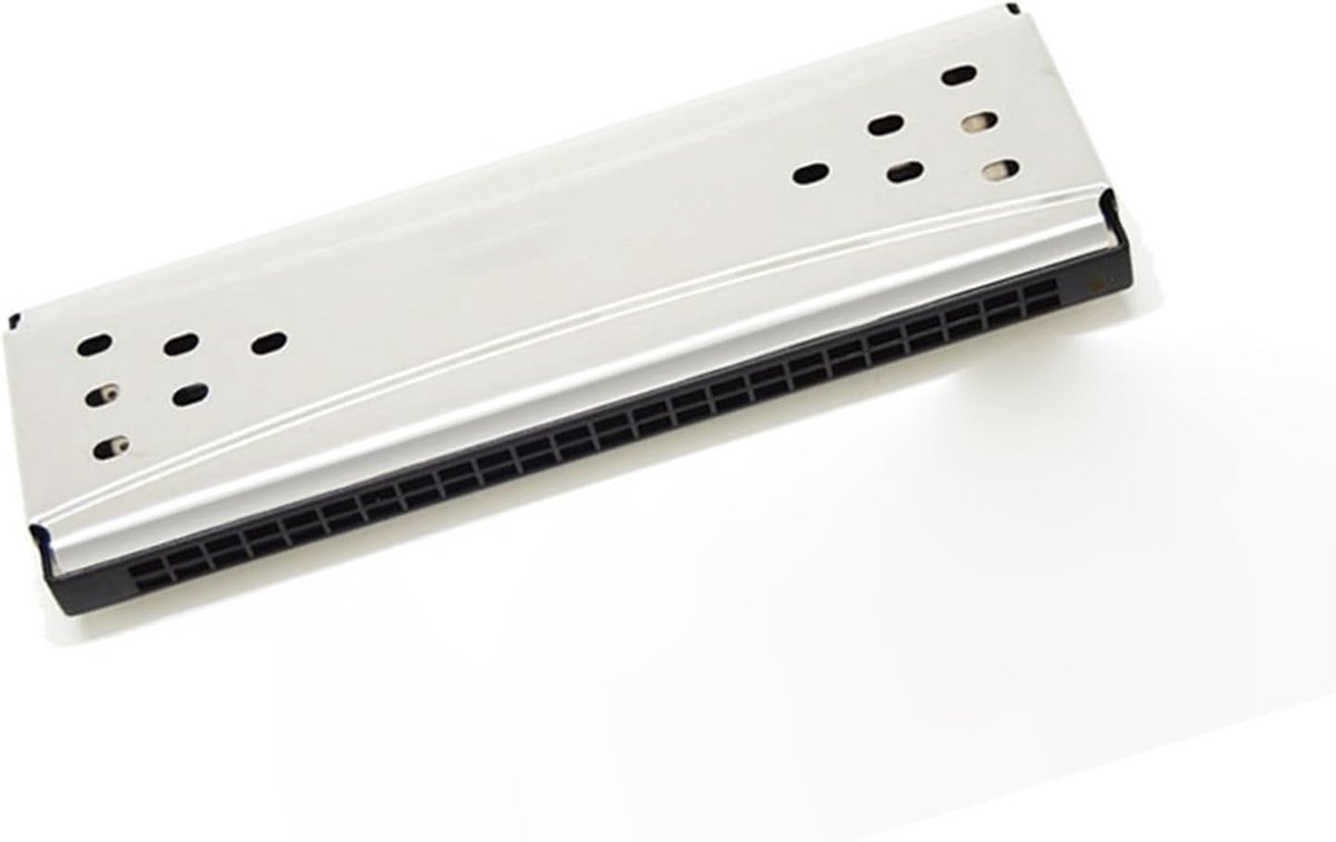 Mondharmonica - Blokfluit - Muziek Maken - 24 Gaten C Toon - 22x4x3 cm - Zilver
