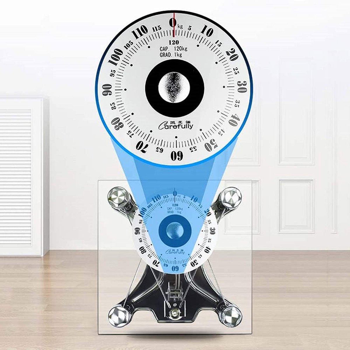Analoge Personenweegschaal - Mechanische Weegschaal - Gezondheid Monitoren - Geen Batterijen Nodig - 150 Kg Capaciteit