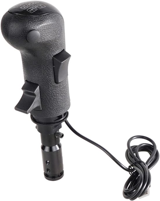 USB Schakelknop - Gaming Pook - Sim Racing - Realistische Feedback - 20x10x9cm - Zwart — afbeelding 3
