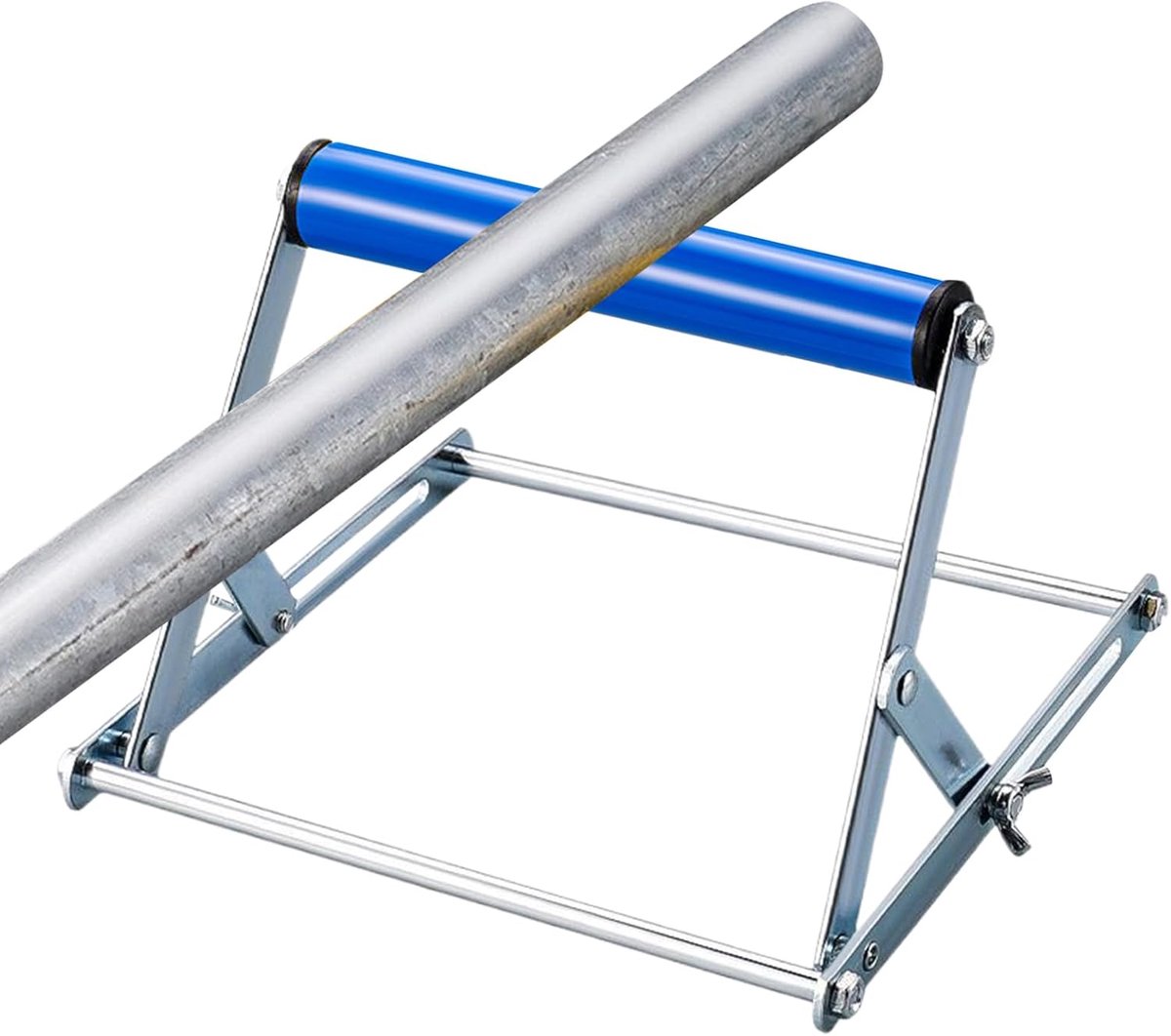 Zaagtafel Standaard - Ondersteuningsframe Werkstuk - Efficiënt Zagen - Inklapbaar Hoogte Verstelbaar - 203x200mm - Blauw
