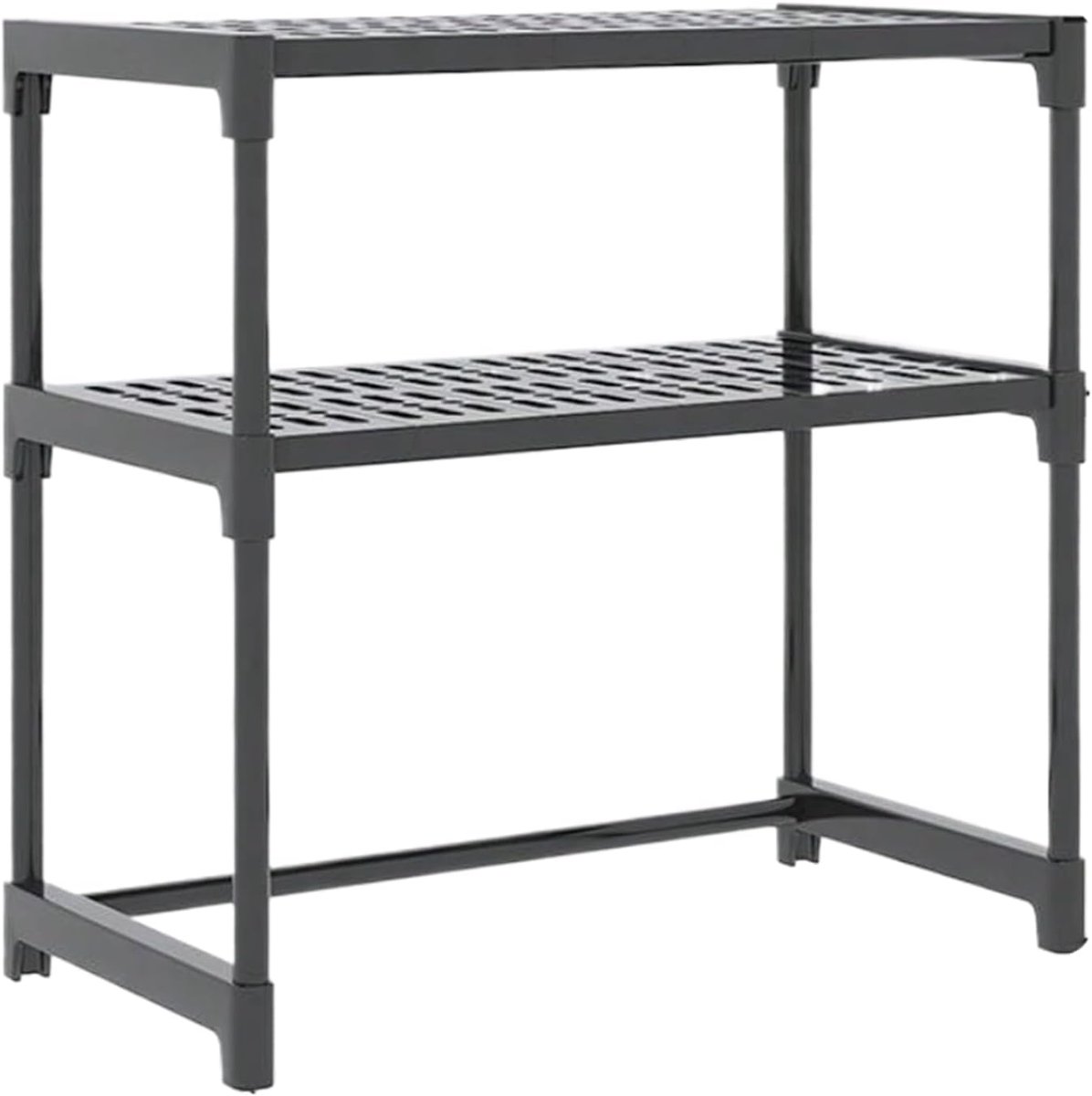 Magnetron Opslag - Keuken Organizer - Kleine Ruimte - Meerlaagse Plank - 52x26x60cm - Zwart