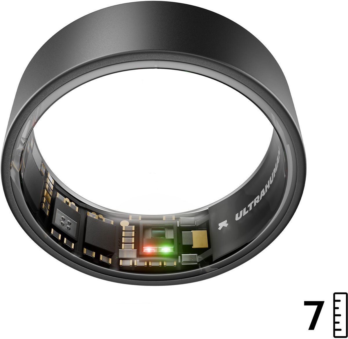 Ultrahuman AIR Smart Ring, Matte Grey - Grootte 7