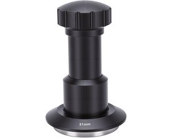Koffiestamper - Koffie Accessoire - Espresso Bereiden - Veerbelast Ontwerp - 5835 mm - Zilver