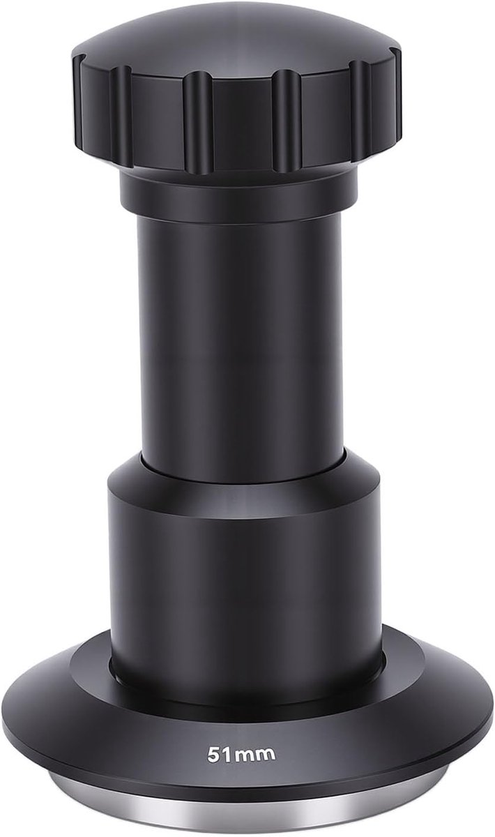 Koffiestamper - Koffie Accessoire - Espresso Bereiden - Veerbelast Ontwerp - 5835 mm - Zilver