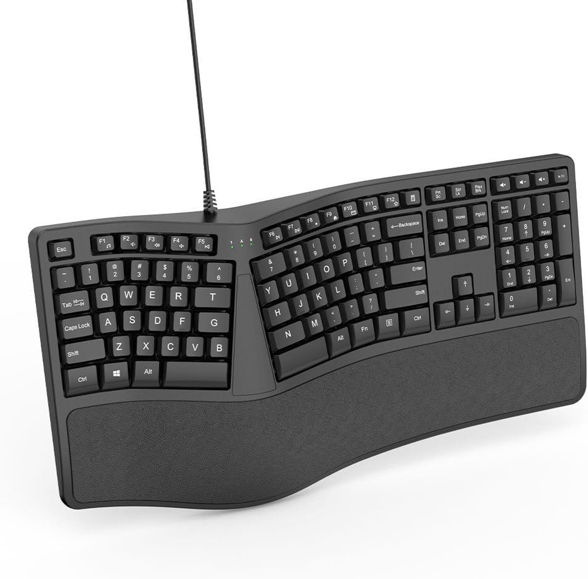 Ergonomisch Toetsenbord - Gesplitst Toetsenbord - Comfortabel Typen - Gewatteerde Polssteun