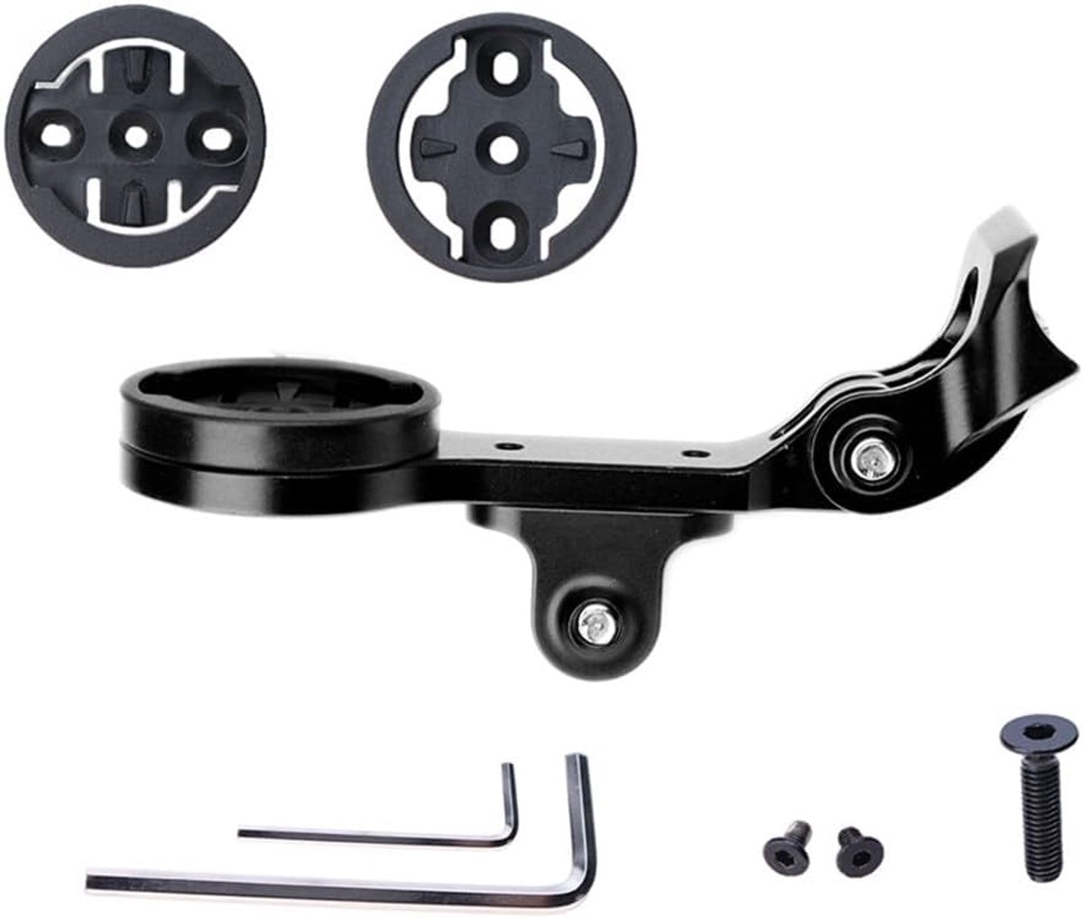 Fietscomputerhouder - GPS Mount - Fietsnavigatie - Universele Basis - 103mm Lengte - Zwart