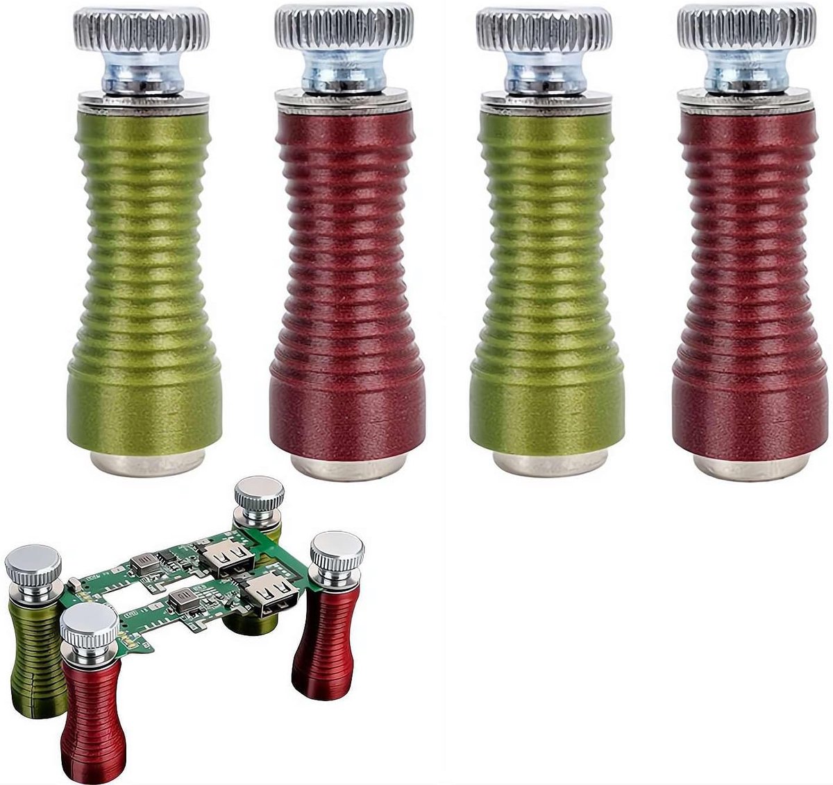 Magnetische PCB Houder - Soldeer Hulp - Precisie Werk - Veerbelast Ontwerp - 17x17x55mm