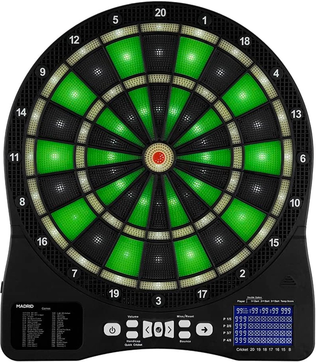 Elektronisch Dartbord - Darts Bord - Spelplezier Thuis - Inclusief Accessoires - 60 x 45 x 10 cm
