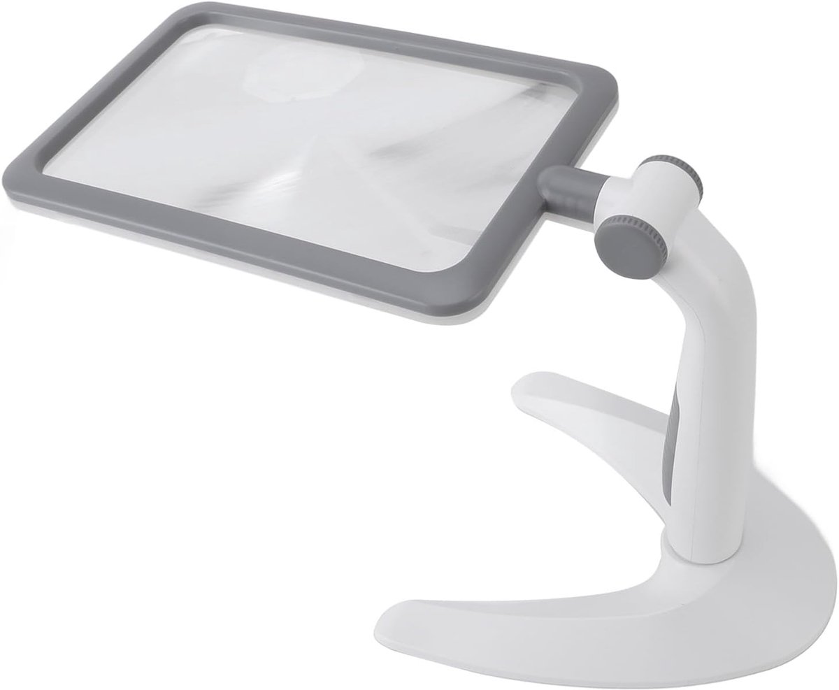 Vergrootglas met Licht - Leeslamp Bureau - Nauwkeurig Werk - 3 Kleurtemperaturen Instelbaar - 180° Draaibare Standaard